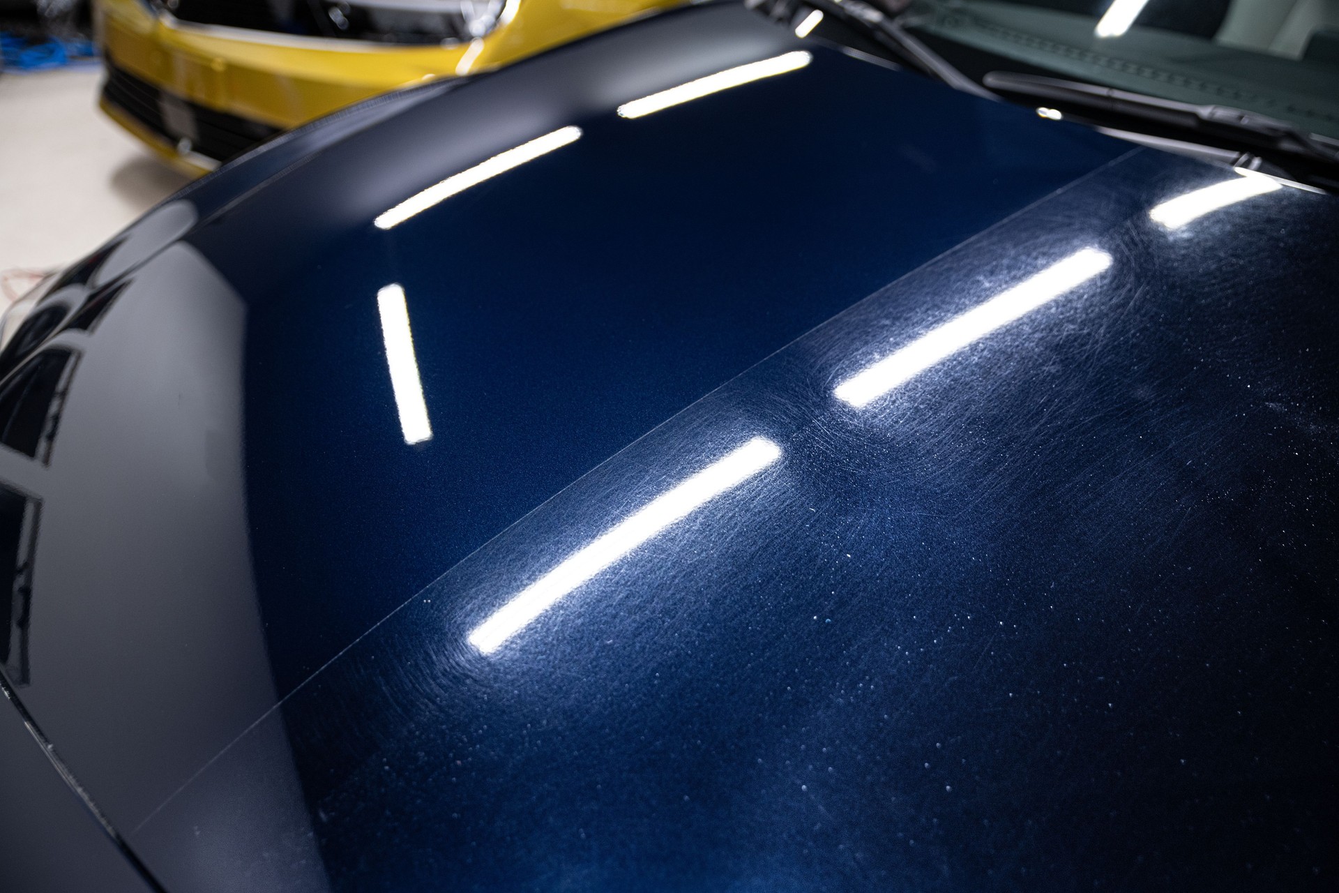 Spectacular before-and-after paint correction reveals swirl removal