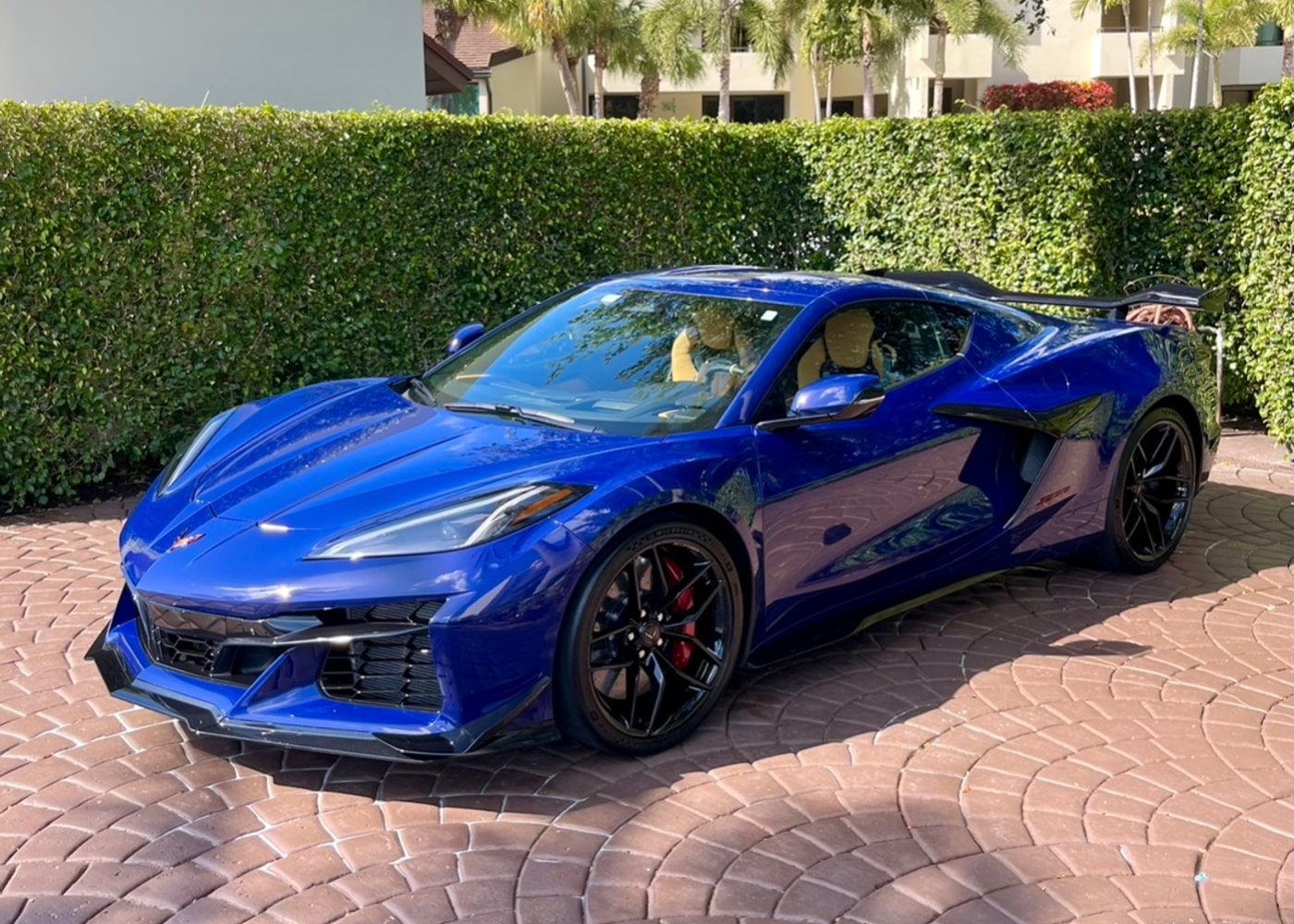 Blue Corvette Z06 detailed by J's Car Detailing