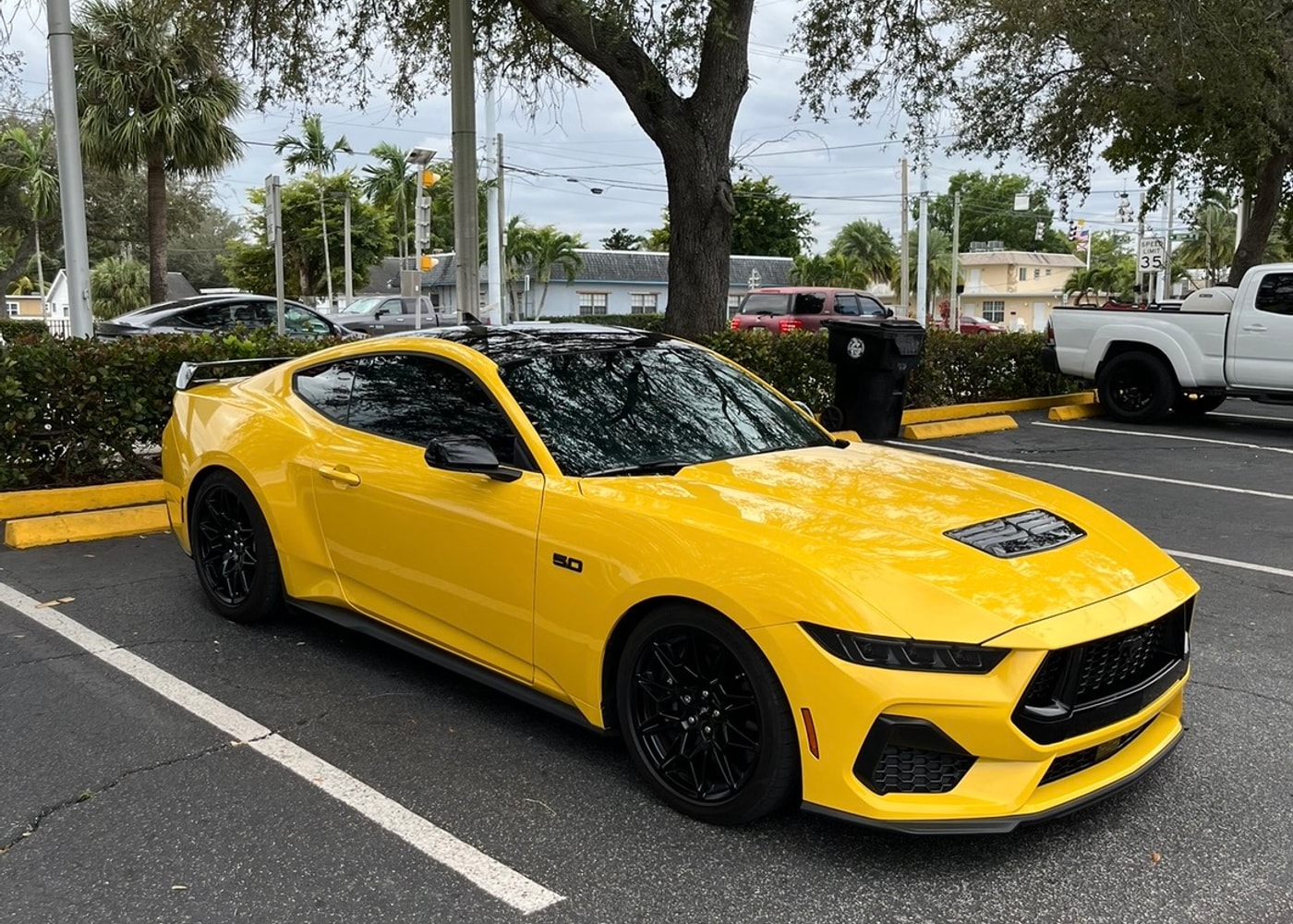 Yellow Mustang GT detailed by J's Car Detailing