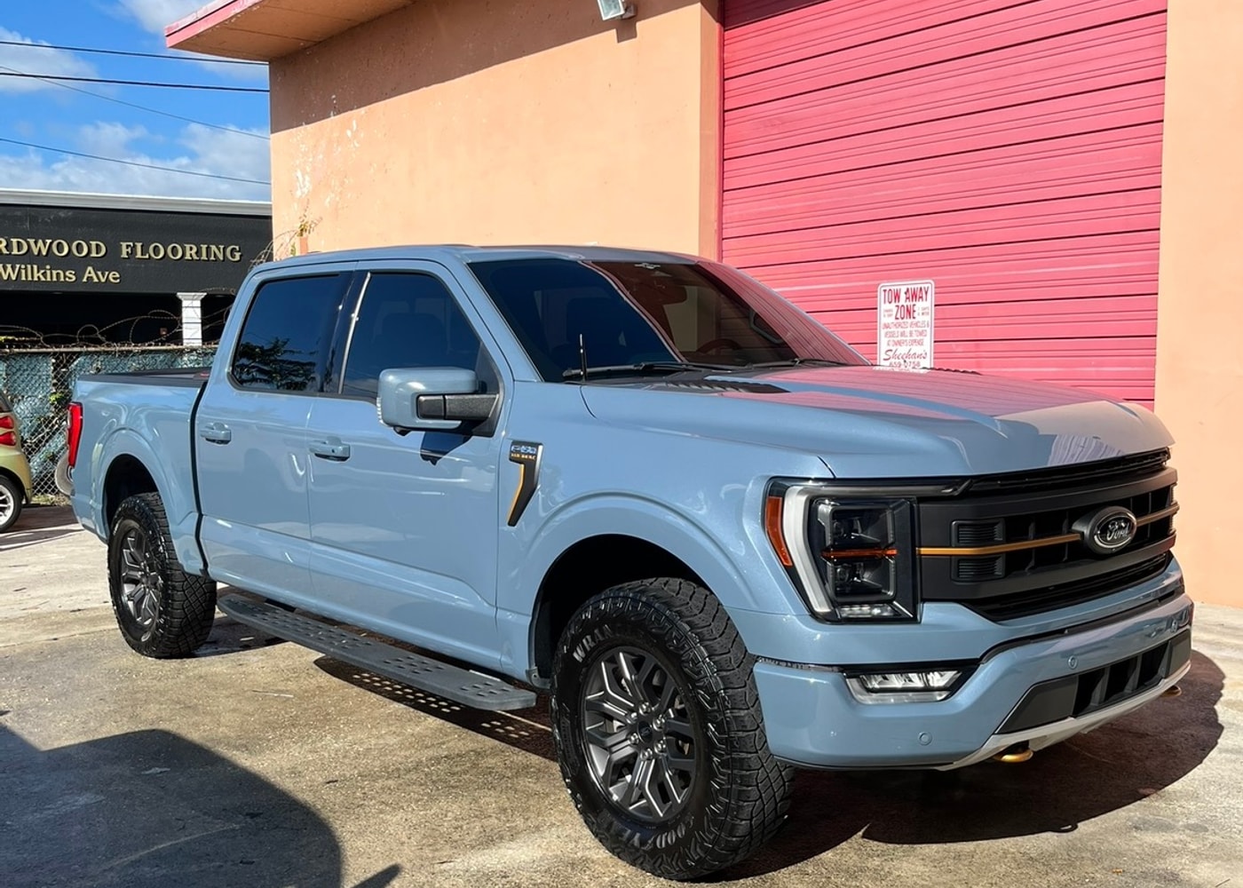 Blue Ford F-150 detailed by J's Car Detailing