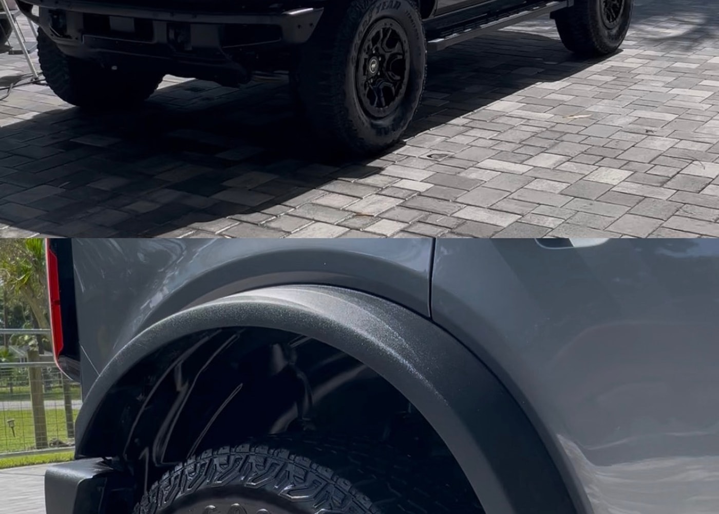 Gray Ford Bronco detailed by J's Car Detailing