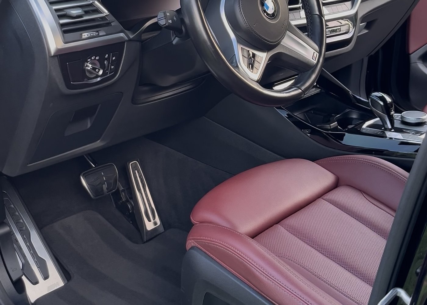 BMW interior detailing in West Palm Beach