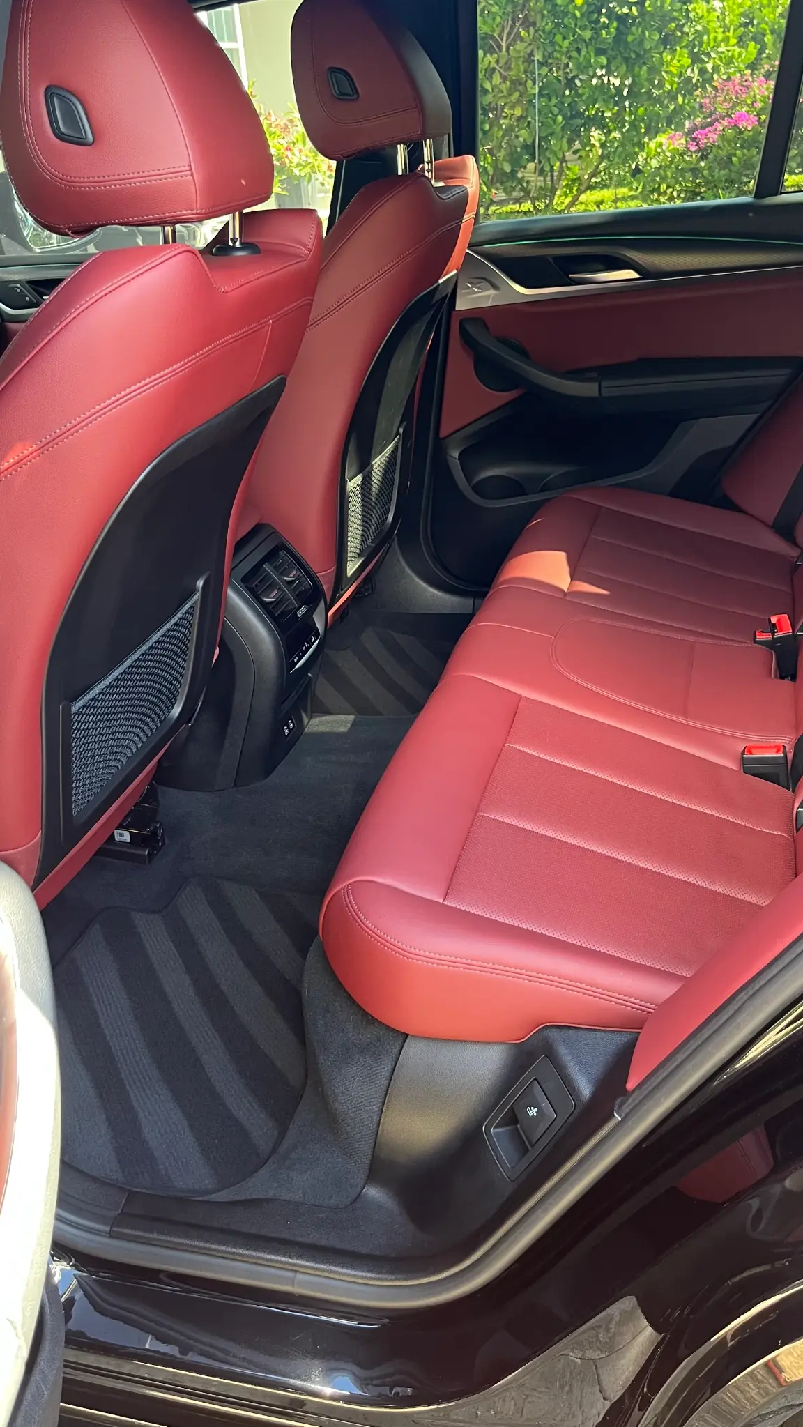 Clean car backseat after J's Auto Detailing service in West Palm Beach